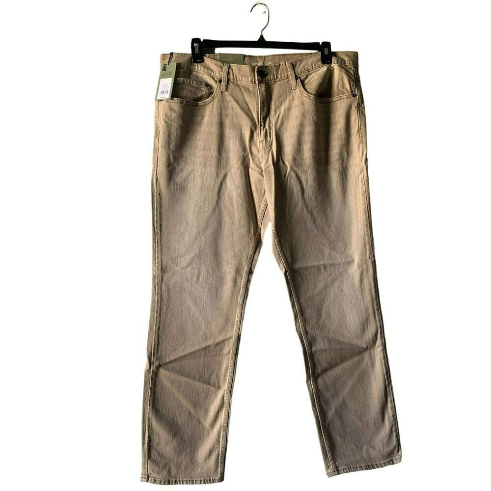 Goodfellow & Co Mens Slim Total Flex Jeans 40W X 30L Beige